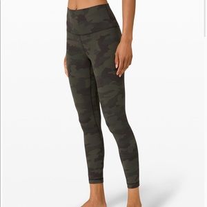 Lululemon Green Camo Align Leggings